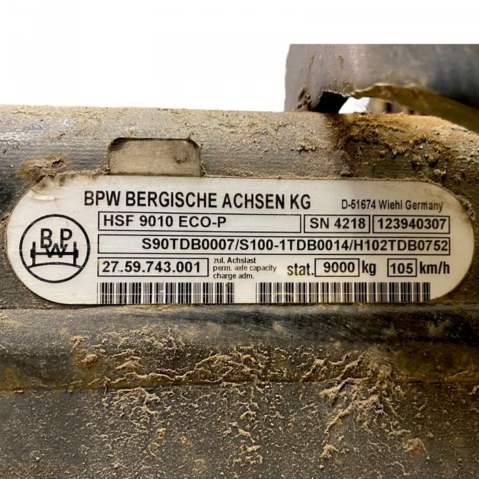 2759743001 Axa remorcă BPW TRAILER KRONE