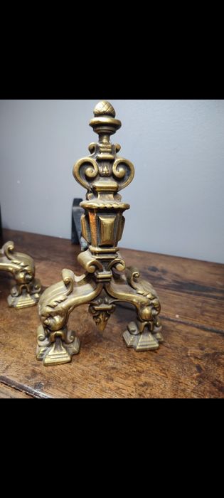 Accesorii din bronz masiv pentru șemineu