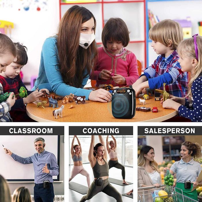 SHIDU S611 Voice Amplifier – гласов усилвател с безжичен UHF микрофон