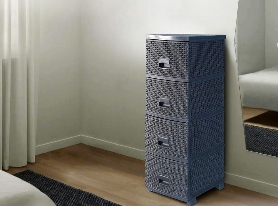 Комоды  универсальные, плетенные пластиковые