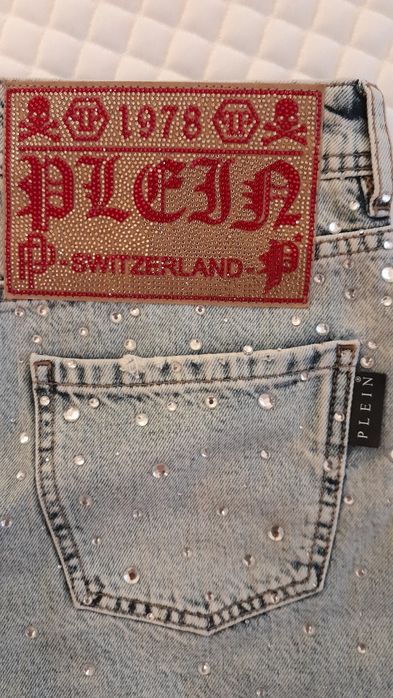 Оригинални къси дънки Philipp Plein Филип Плейн 100% оригинал