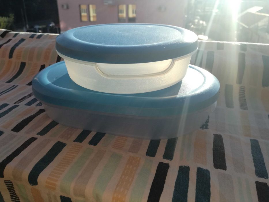 Set de 5 Boluri din Sticla cu capac din plastic +++ Inchidere ermetica +++ CADOU