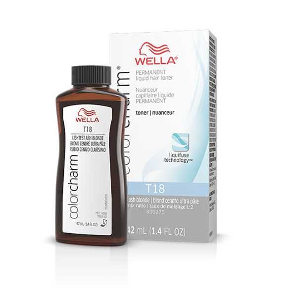 Wella T18 Blond Cenusiu Deschis - Toner, neutralizeaza culorile calde