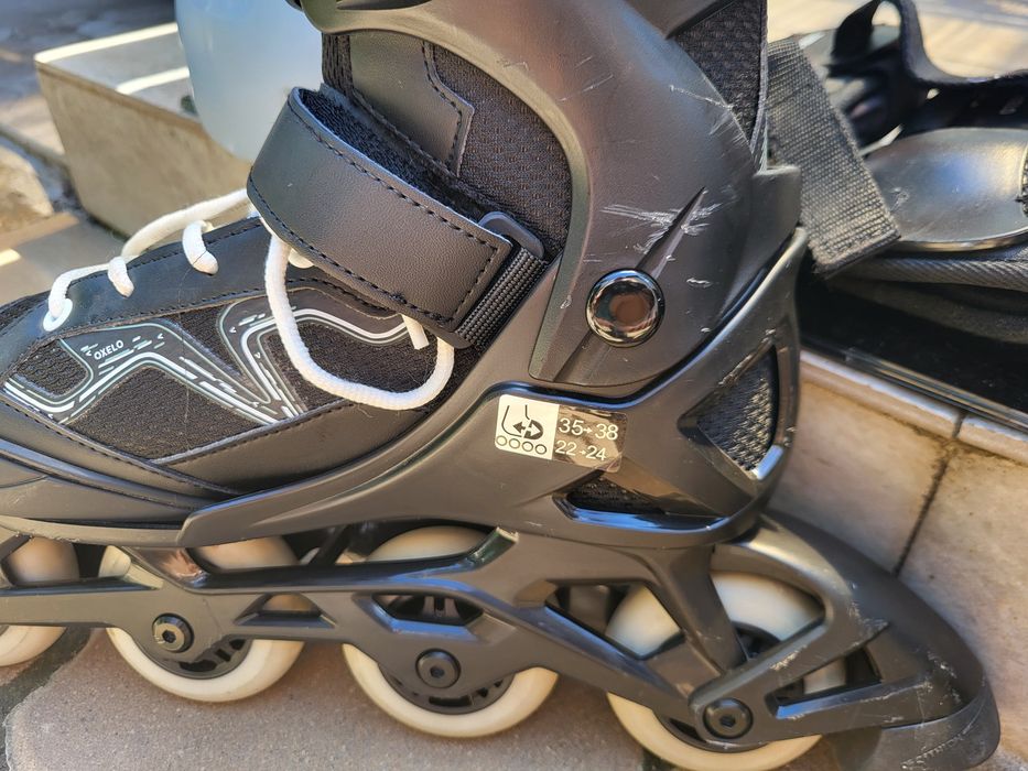 Role Oxelo Fitness FIT3 negre copii reglabile  35-38