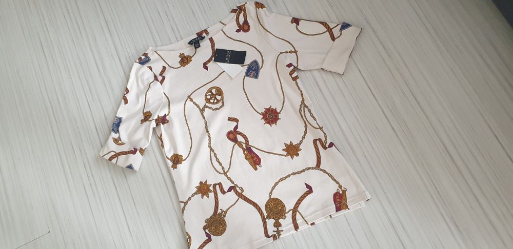 POLO Ralph Lauren Cotton Strech Stretch L НОВО ОРИГИНАЛ Дамска Тениска