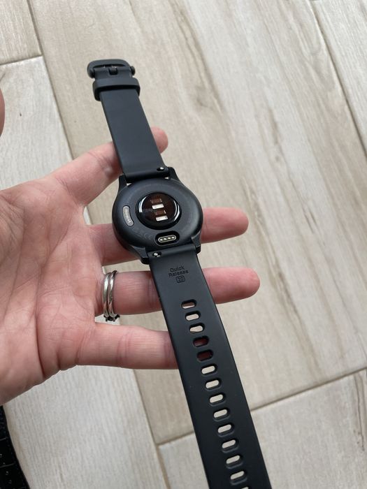 Garmin Vivomove Sport Black+Bratara piele croco