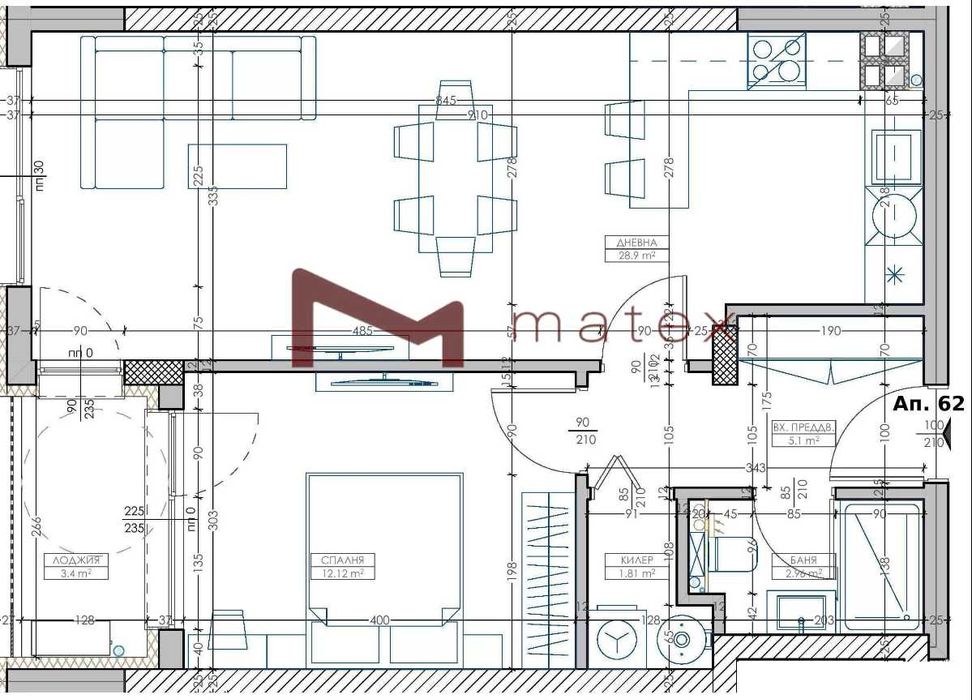 Продава се Двустаен апартамент в Варна, Младост 1 - 76 кв.м за 772 €/кв.м - Снимка #4