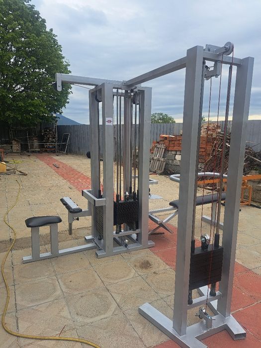 Фитнес оборудване тека teca джангал машина дъмбели лежанка кросоувър