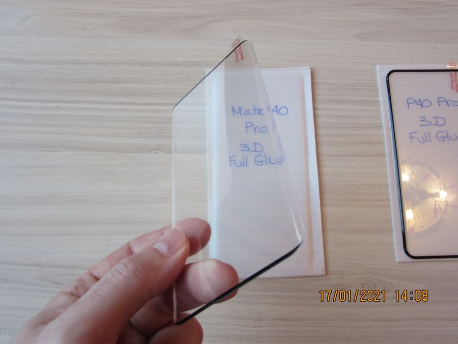 3D ЦЯЛО ЛЕПИЛО Стъклен протектор Huawei Mate 40 Pro / P40 30 Pro Pro+