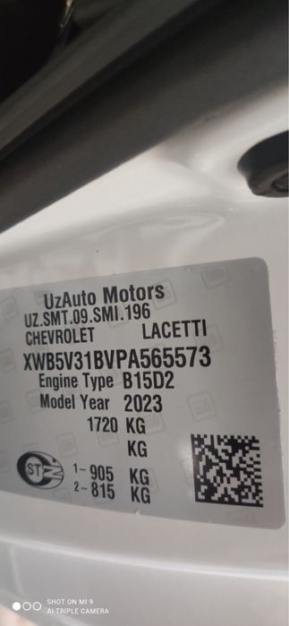 Chevrolet Jentra 2023 Жентра 3 позиция полний наварот