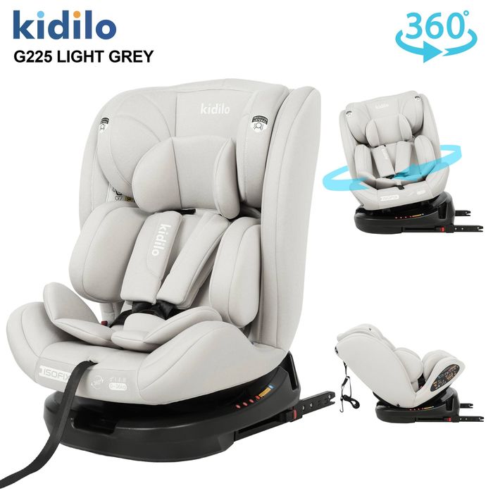 Комфортное детское автокресло isofix 0+ 36 кг крутится на 360 градусов