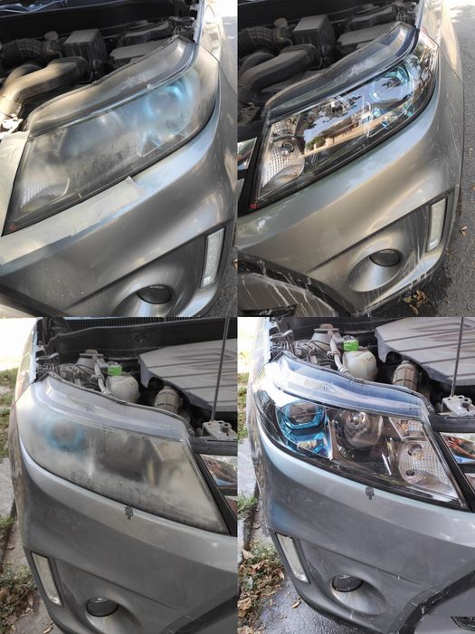 Polish Faruri(Polimerizare) Folie PPF la domiciliu