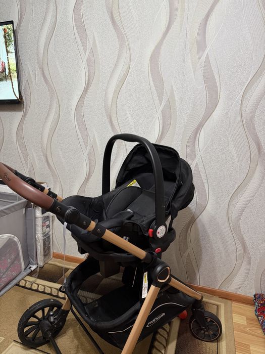 Детский коляска черный цвет