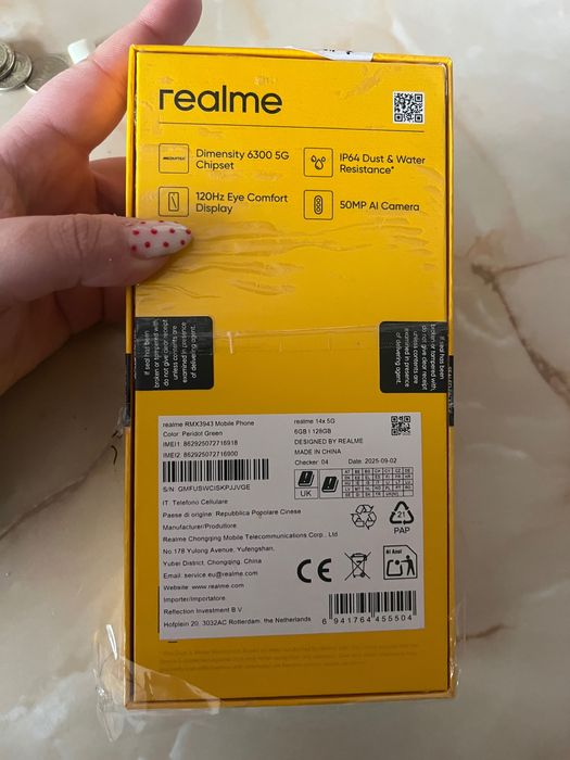 Чисто нов телефон Realme 14x