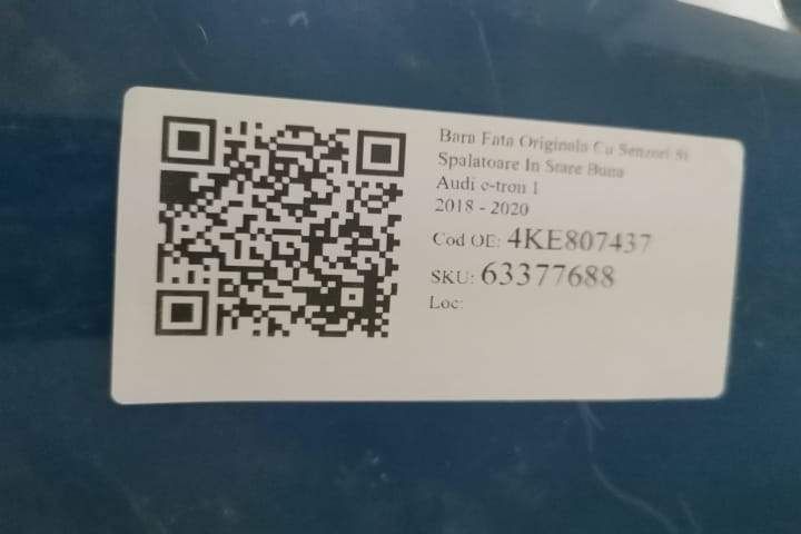 Bara Fata Originala Cu Senzori Si Spalatoare In Stare Buna Audi  e-tro