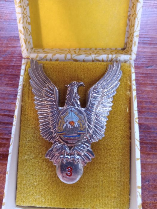Insigna Pilot Militar Clasa 3 RSR - Cu Cutie Originala