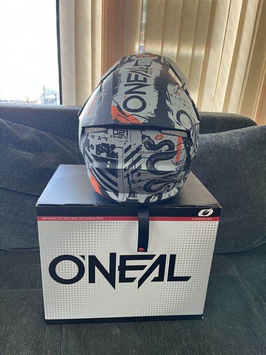 ТОП ЦЕНА Мотокрос каска O’neal 3SRS V.22 BLACK/GRAY/ORANGE