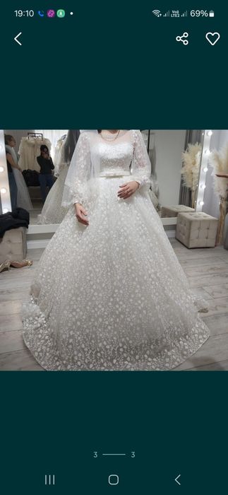 Продам шикарное свадебное платье, размер 46,48