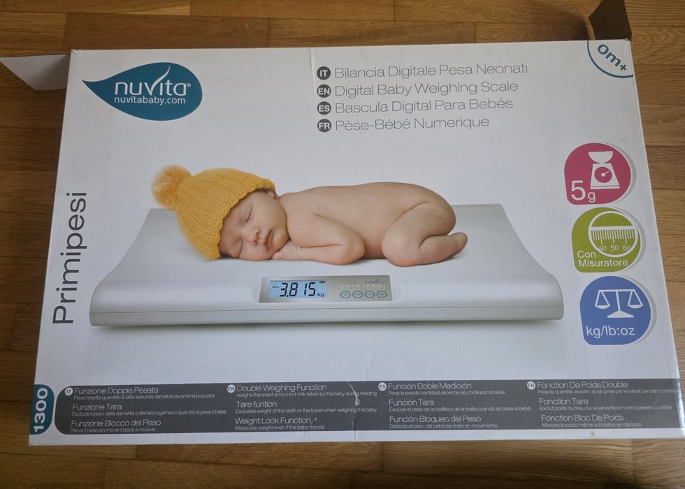 Дигитална бебешка везна Nuvita Primi Pesi