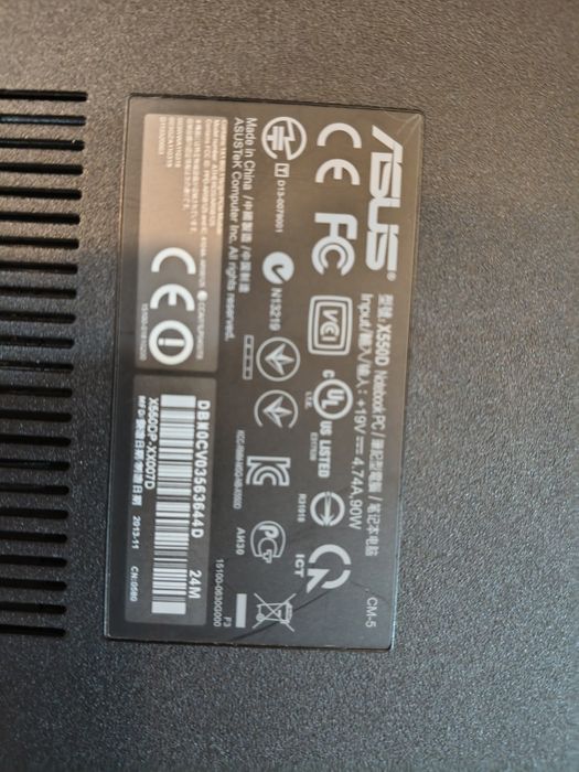 Laptop Asus  x550db