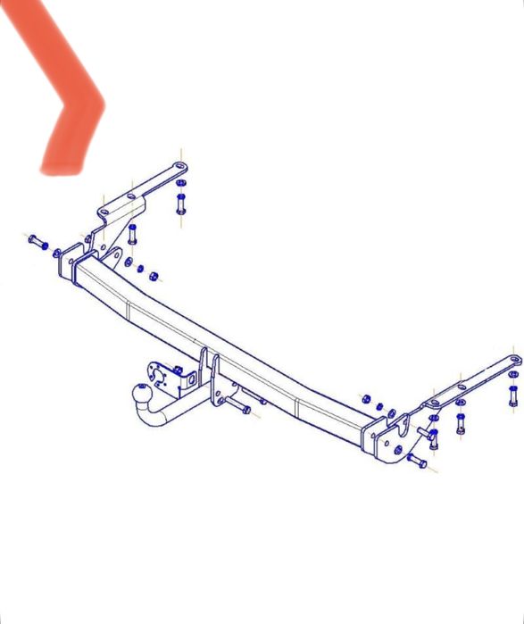 Фаркоп тойота рав-4.(ХА-30)