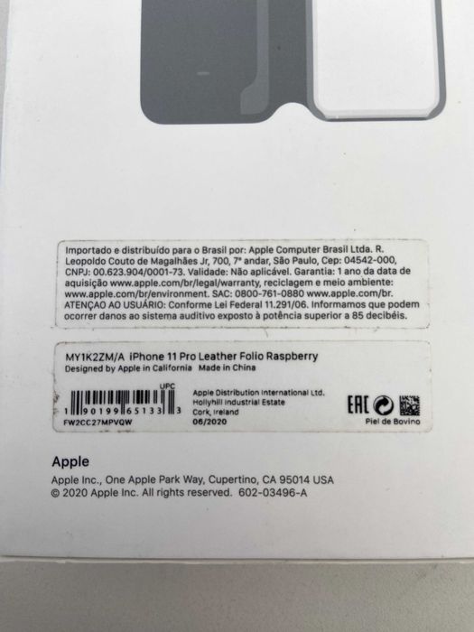 Husa piele Iphone 11 pro leather folio raspberry NOUA SIGILATA