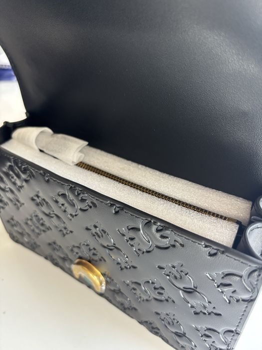 PINKO/ нова, черна, кожена чанта