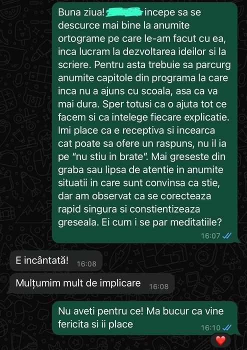 Meditații clasele I-IV