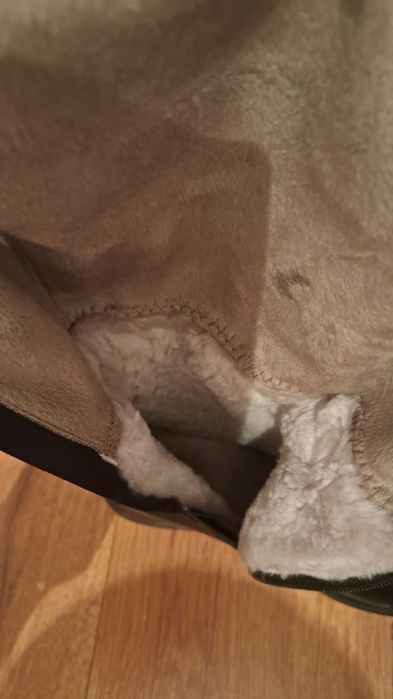 Кожаный сапоги женские