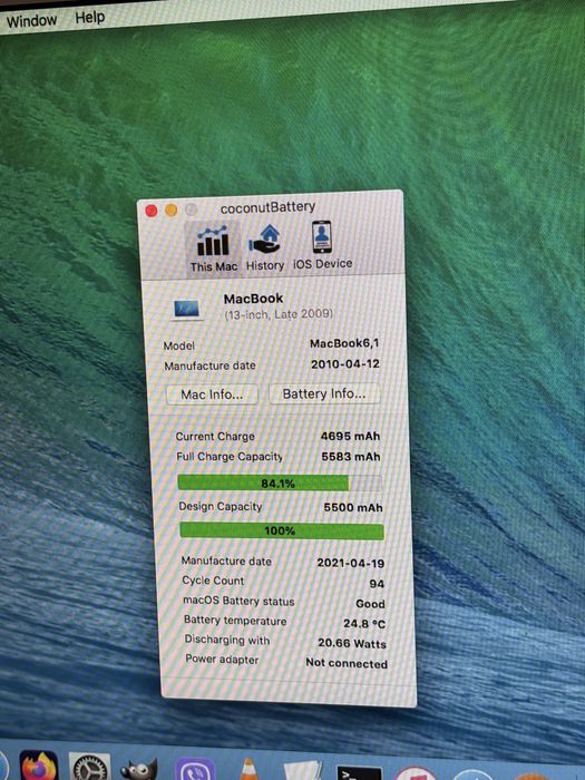 Apple MacBook white Late 2009 перфектно работещ