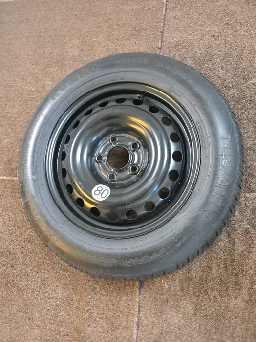 Roata Rezerva MICA SLIM - 145/90/16 - 5x114.3 - OEM Renault Kaleos Arkana Espace Kadjar / Dacia Duster Bigster / Nissan X-Trail NOUA