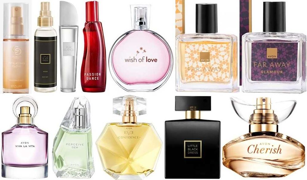 Налични парфюми, тоалетни води  от Avon, Oriflame