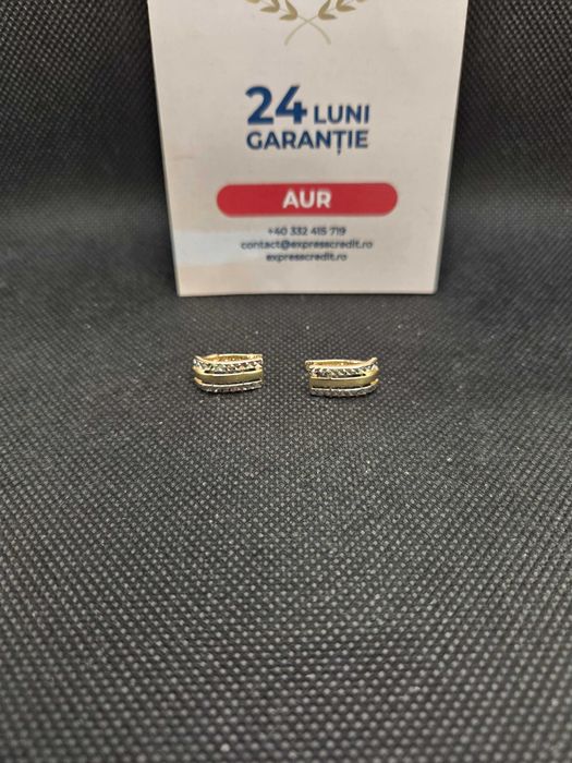 Cercei aur 14K 2.93g (49891.3 Ag11 Piata Nicolina) Garantie 2 ani!