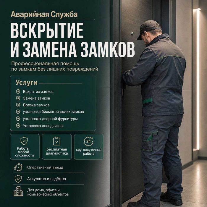 Открыть дверь,вскрыть замок,замена замков,врезка,ремонт ручек,сейф