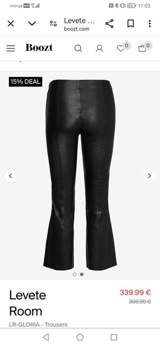 Pantaloni piele naturala Levete room