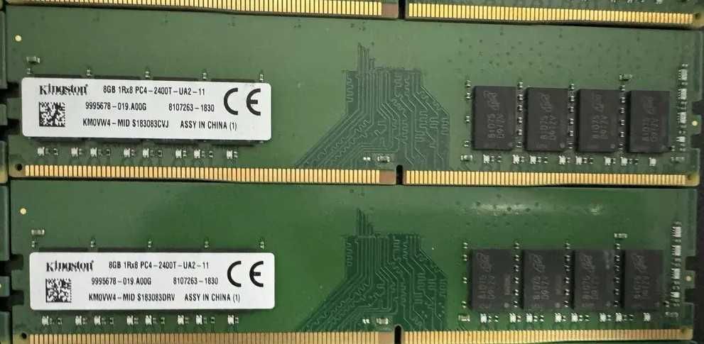 memorii RAM PC desktop tip DDR4 KIT 16GB 2x8GB 2400 , kingston samsung