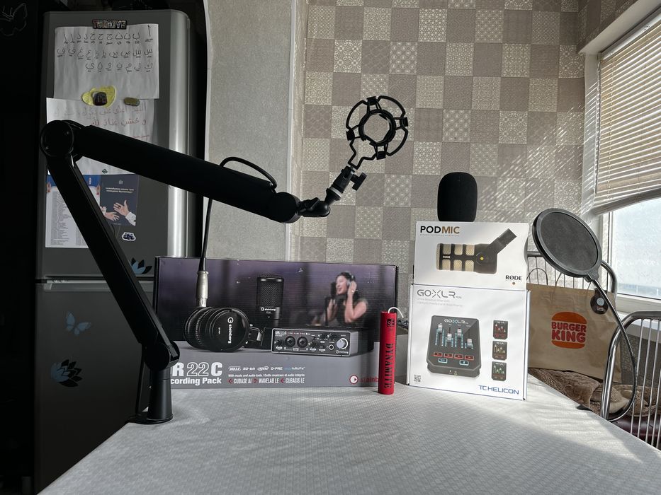 Steinberg ur22c, rode podmic, go xlr mini, m1 dynamite