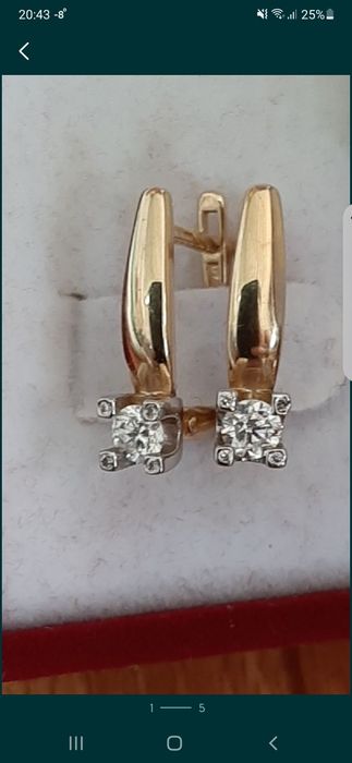 Серьги с бриллиантами
