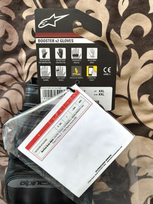 Кожени ръкавици за мотор Alpinestars Booster V2