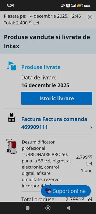 Dezumidificator profesional 50 L/zi