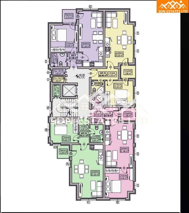 НОВ ПРОЕКТ! Aпартаменти от 62–72 кв.м. в бутикова сграда до  Вапцаров