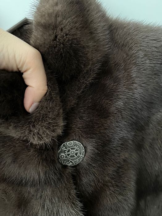 Haina blana vizon naturala m/l