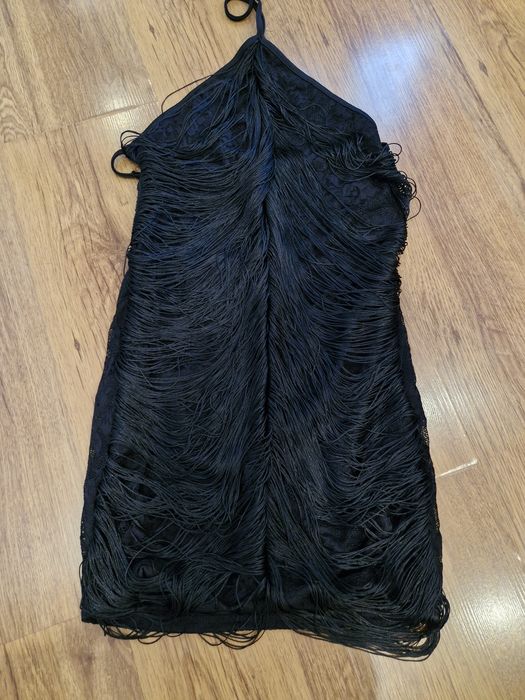 shein нова дамска рокля с ресни