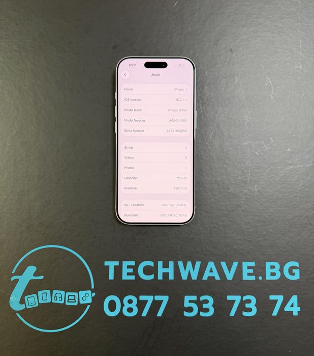 iPhone 17 Pro 256GB Silver 100%