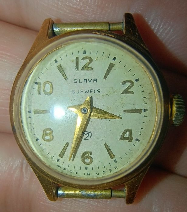 Ceas damă Slava 16 Jewels (mecanic, URSS) – Functional