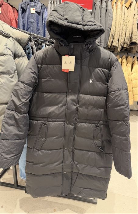 Geaca lunga barbati neagra Calvin klein S , M
