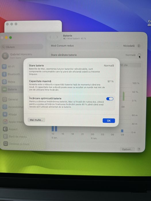 Macbook air M2 256gb 97% baterie