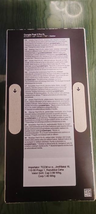 Google pixel 9 xl pro 1 tb  obsidian