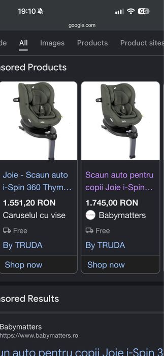 Scaun auto pentru copii Joie i-Spin 360°, 40-105 cm, certificat R129