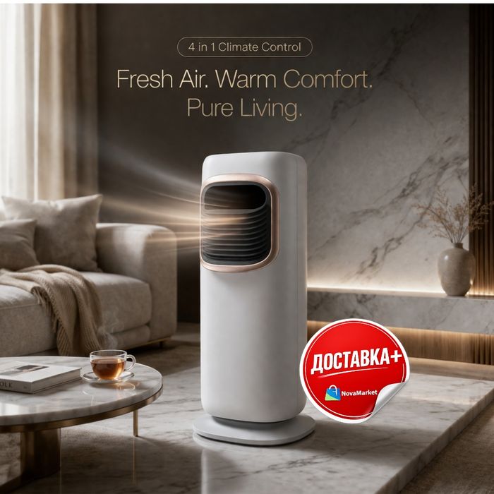 Очиститель воздуха обогреватель увлажнитель 4в1 Ovation 4B1

• 4 в 1 с